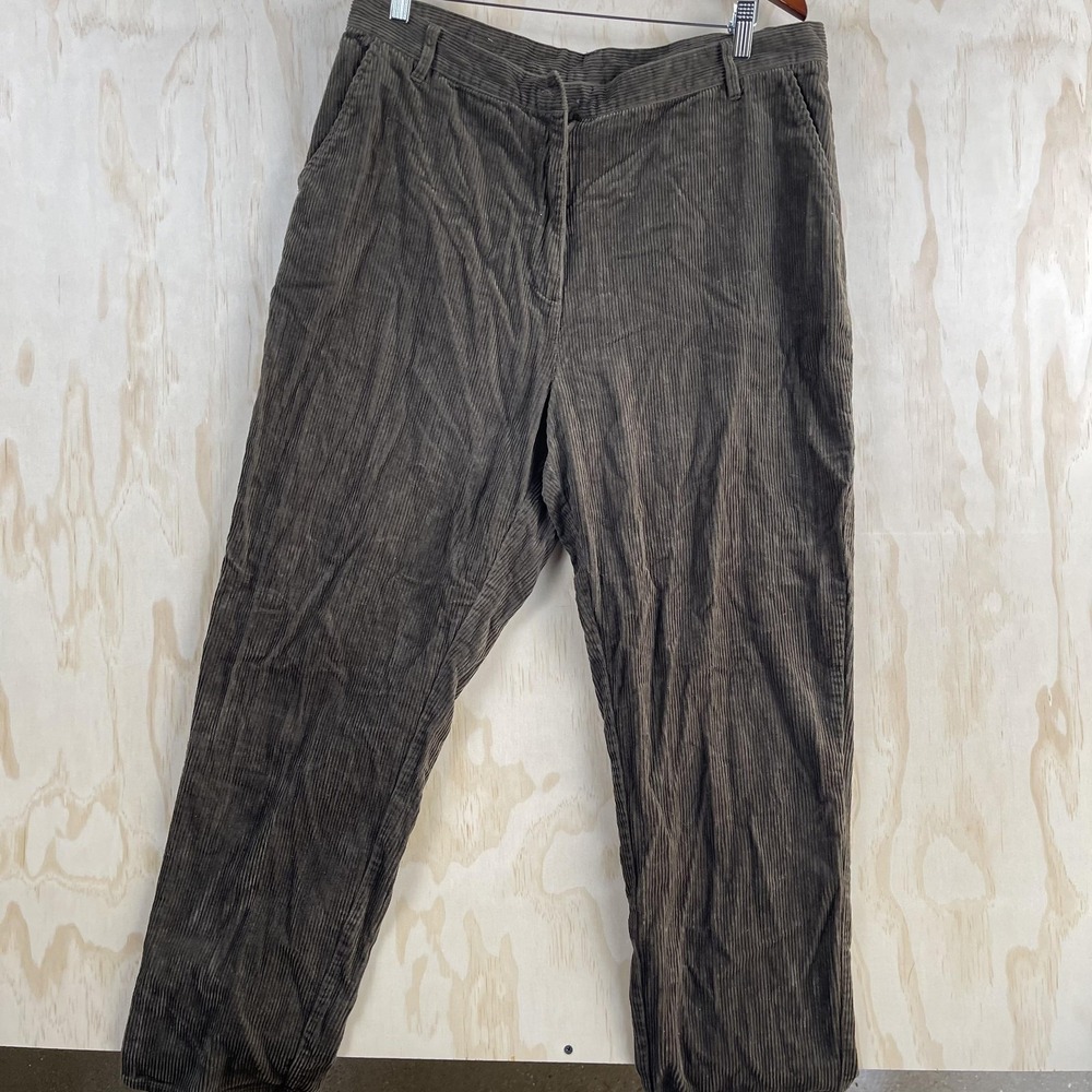 Woolrich Pants Womens 16 Brown Corduroy Straight Leg Khakis Casual Cotton